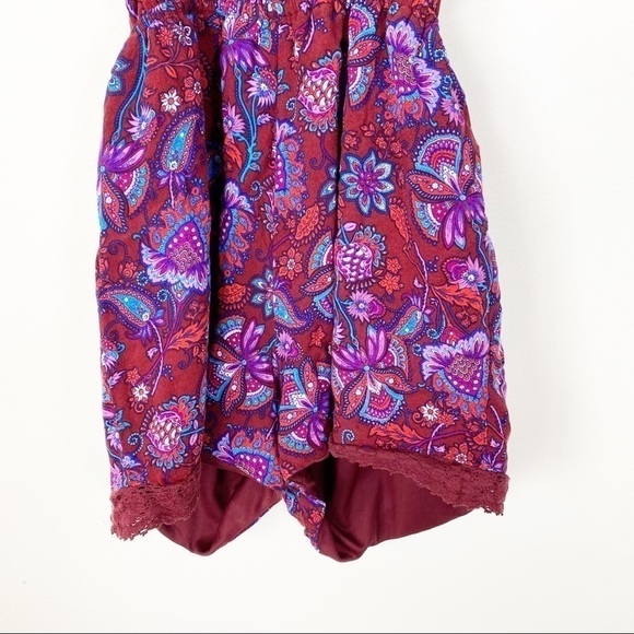 ALTAR’d STATE Floral Bohemian Halter Romper Shorts - Picture 4 of 12